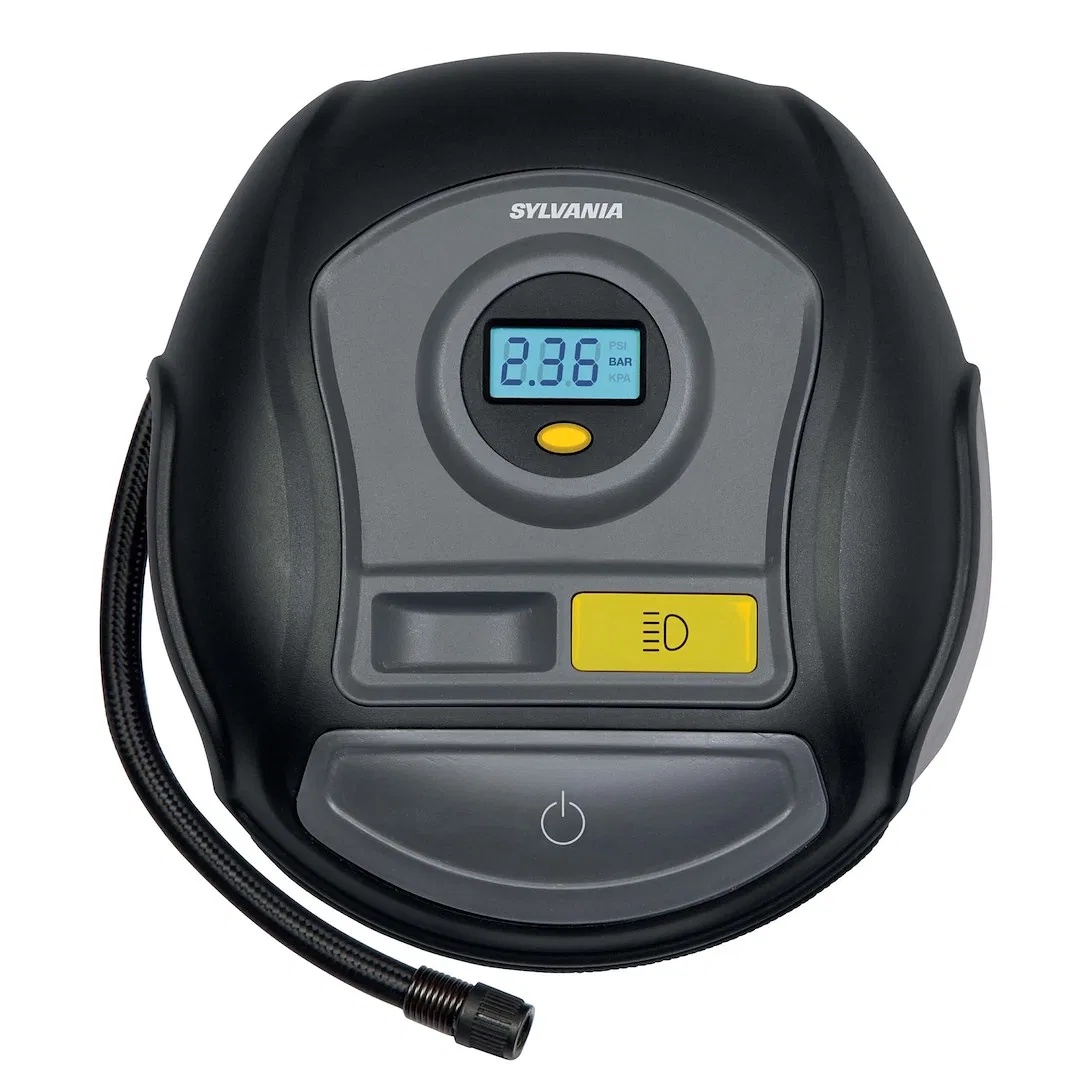RTC400.BX – SYLVANIA Tire Inflation Pump, Portable Pump 11.4 Foot Mobile Inflation Range Digital Gauge Display 19.7 I...